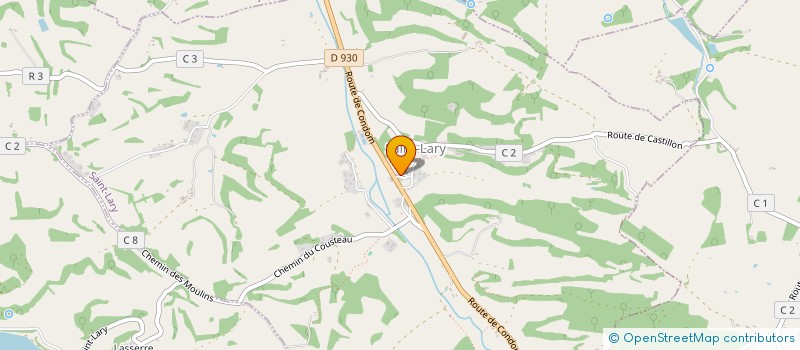 localisation de l'entreprise COMMUNE DE SAINT LARY  SAINT-LARY