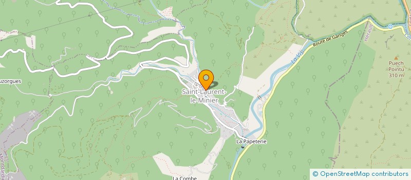 localisation de l'entreprise COMMUNE DE SAINT-LAURENT-LE-MINIER  SAINT-LAURENT-LE-MINIER