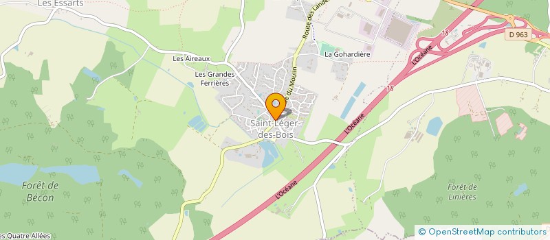 localisation de l'entreprise COMMUNE DE SAINT-LEGER-DE-LINIERES  SAINT-LEGER-DE-LINIERES