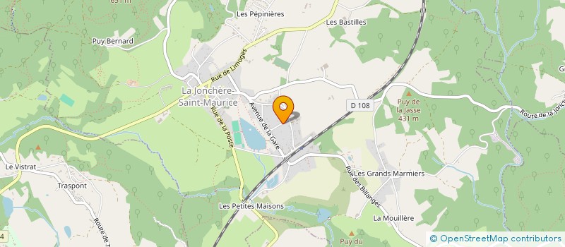 localisation de l'entreprise COMMUNE DE SAINT LEGER LA MONTAGNE  SAINT-LEGER-LA-MONTAGNE