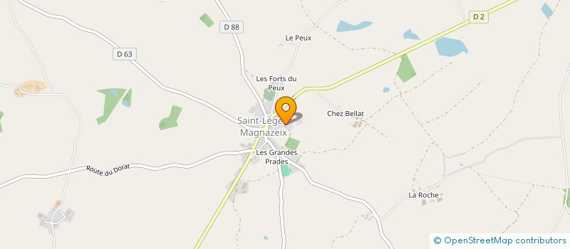 localisation de l'entreprise COMMUNE DE SAINT LEGER MAGNAZEIX à SAINT-LEGER-MAGNAZEIX