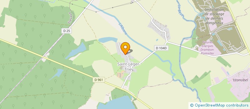 localisation de l'entreprise COMMUNE DE SAINT LEGER TRIEY  SAINT-LEGER-TRIEY