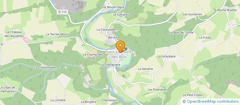 localisation de l'entreprise COMMUNE DE SAINT LEONARD DES BOIS  SAINT-LEONARD-DES-BOIS