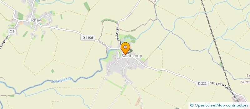 localisation de l'entreprise COMMUNE DE SAINT-LOUP  SAINT-LOUP