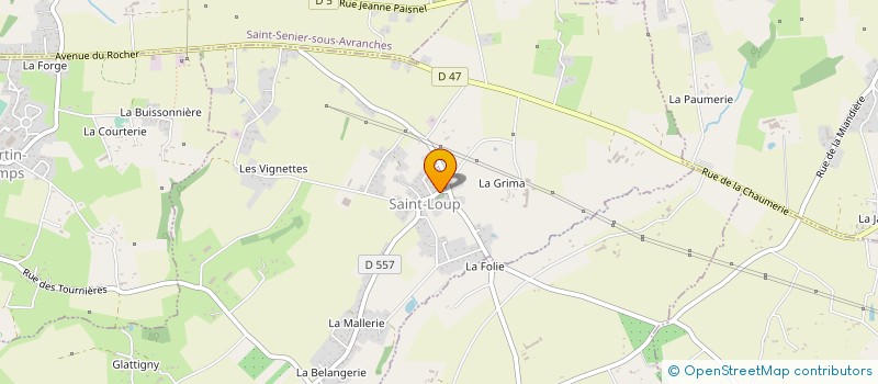 localisation de l'entreprise COMMUNE DE SAINT LOUP  SAINT-LOUP