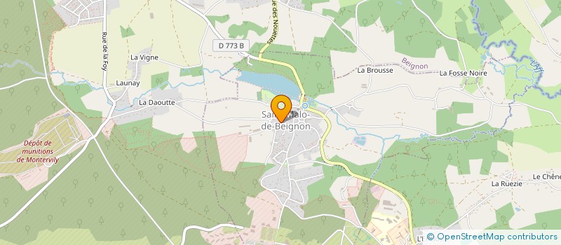 localisation de l'entreprise COMMUNE DE SAINT MALO DE BEIGNON  SAINT-MALO-DE-BEIGNON