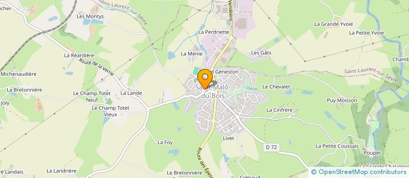 localisation de l'entreprise COMMUNE DE SAINT-MALO-DU-BOIS  SAINT-MALO-DU-BOIS