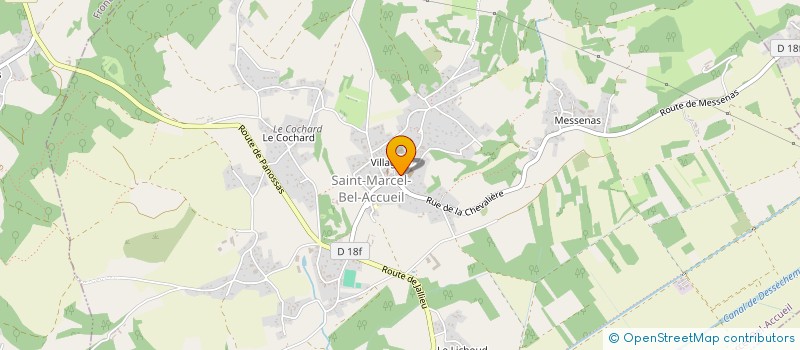 localisation de l'entreprise COMMUNE DE SAINT MARCEL BEL ACCUEIL  SAINT-MARCEL-BEL-ACCUEIL