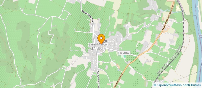 localisation de l'entreprise COMMUNE DE SAINT MARCEL D ARDECHE  SAINT-MARCEL-D'ARDECHE