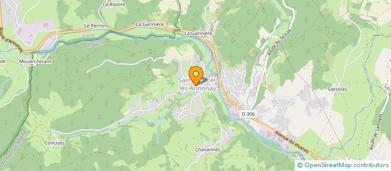 localisation de l'entreprise COMMUNE DE SAINT MARCEL LES ANNONAY à SAINT-MARCEL-LES-ANNONAY
