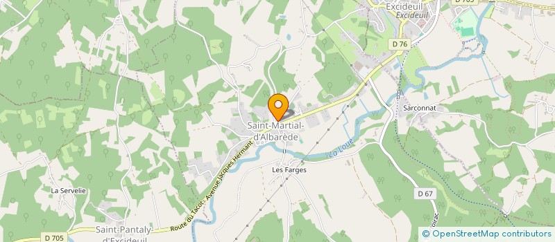 localisation de l'entreprise COMMUNE DE SAINT MARTIAL D ALBAREDE  SAINT-MARTIAL-D'ALBAREDE