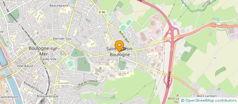 localisation de l'entreprise COMMUNE DE SAINT MARTIN BOULOGNE  SAINT-MARTIN-BOULOGNE