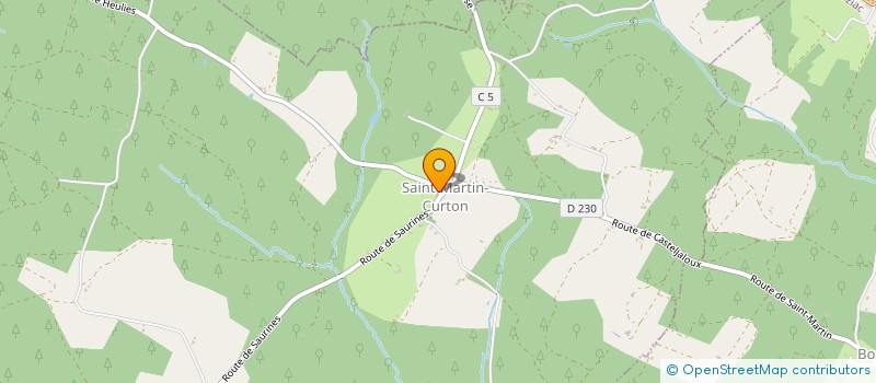 localisation de l'entreprise COMMUNE DE SAINT MARTIN CURTON  SAINT-MARTIN-CURTON