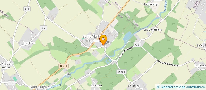 localisation de l'entreprise COMMUNE DE SAINT MARTIN D'ECUBLEI à SAINT-MARTIN-D'ECUBLEI