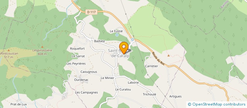 localisation de l'entreprise COMMUNE DE SAINT MARTIN DE CARALP à SAINT-MARTIN-DE-CARALP