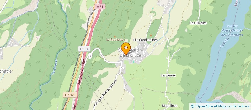 localisation de l'entreprise COMMUNE DE SAINT MARTIN DE LA CLUZE  SAINT-MARTIN-DE-LA-CLUZE