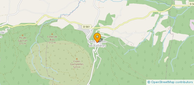 localisation de l'entreprise COMMUNE DE SAINT-MARTIN-DE-PALLIERES à SAINT-MARTIN-DE-PALLIERES