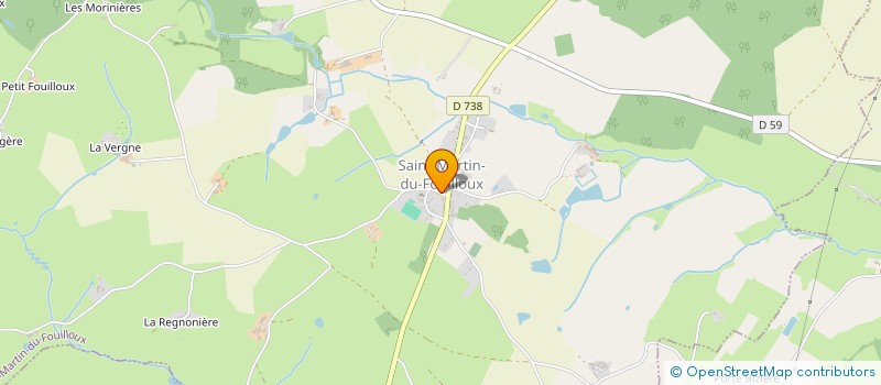 localisation de l'entreprise COMMUNE DE SAINT MARTIN DU FOUILLOUX  SAINT-MARTIN-DU-FOUILLOUX