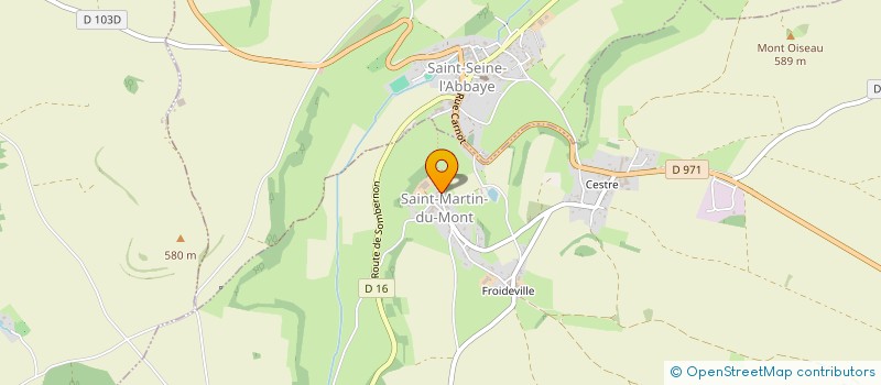 localisation de l'entreprise COMMUNE DE SAINT MARTIN DU MONT  SAINT-MARTIN-DU-MONT