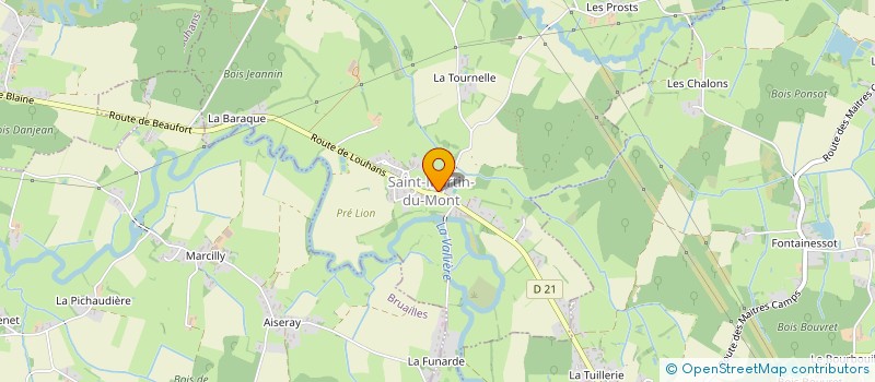 localisation de l'entreprise COMMUNE DE SAINT-MARTIN-DU-MONT  SAINT-MARTIN-DU-MONT