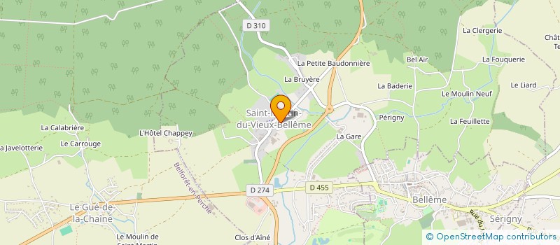 localisation de l'entreprise COMMUNE DE SAINT MARTIN DU VIEUX BELLEME à SAINT-MARTIN-DU-VIEUX-BELLEME
