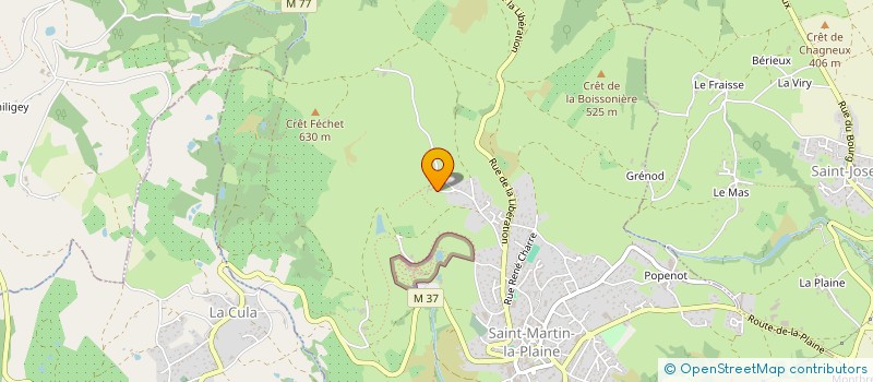 localisation de l'entreprise COMMUNE DE SAINT MARTIN LA PLAINE  SAINT-MARTIN-LA-PLAINE