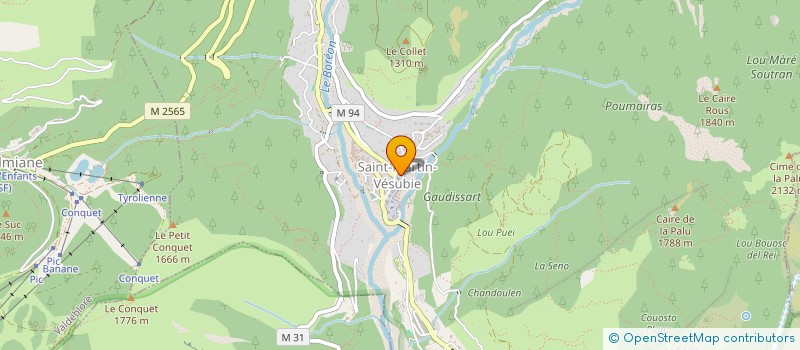 localisation de l'entreprise COMMUNE DE SAINT MARTIN VESUBIE  SAINT-MARTIN-VESUBIE