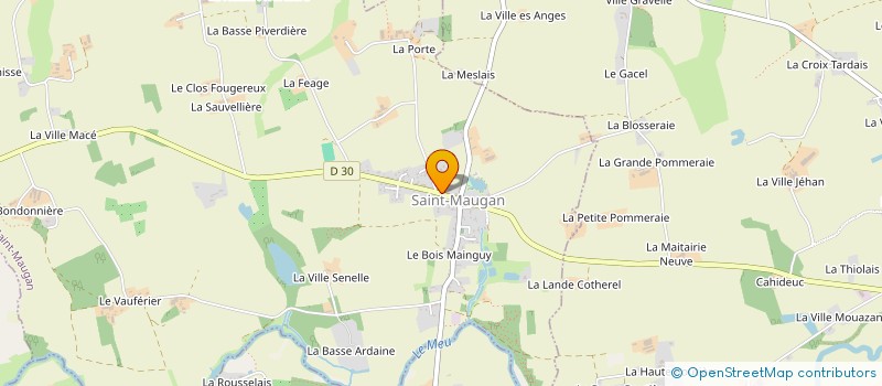 localisation de l'entreprise COMMUNE DE SAINT MAUGAN  SAINT-MAUGAN