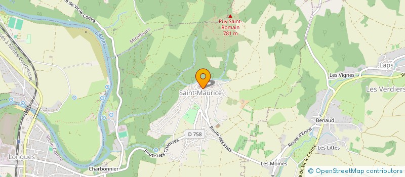 localisation de l'entreprise COMMUNE DE SAINT MAURICE  SAINT-MAURICE