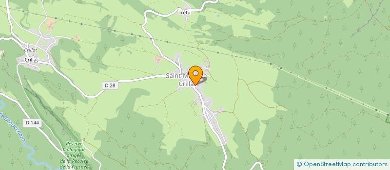 localisation de l'entreprise COMMUNE DE SAINT MAURICE CRILLAT  SAINT-MAURICE-CRILLAT