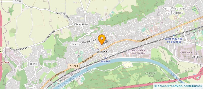 localisation de l'entreprise COMMUNE DE SAINT MAURICE DE BEYNOST  SAINT-MAURICE-DE-BEYNOST
