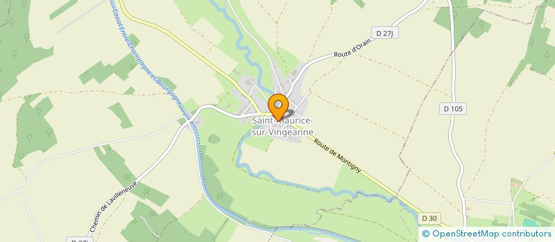 localisation de l'entreprise COMMUNE DE SAINT-MAURICE-SUR-VINGEANNE  SAINT-MAURICE-SUR-VINGEANNE