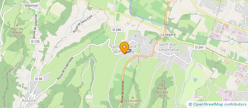 localisation de l'entreprise COMMUNE DE SAINT MEDARD DE PRESQUE  SAINT-MEDARD-DE-PRESQUE