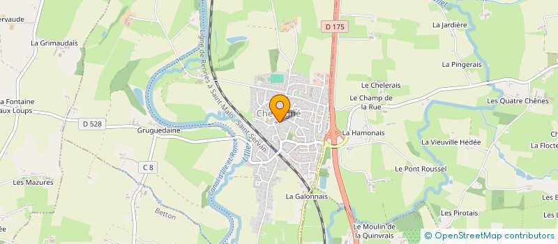 localisation de l'entreprise COMMUNE DE SAINT MEDARD SUR ILLE  SAINT-MEDARD-SUR-ILLE