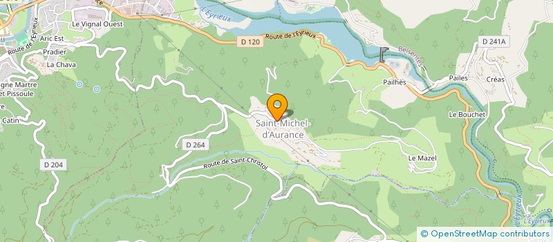 localisation de l'entreprise COMMUNE DE SAINT MICHEL D AURANCE  SAINT-MICHEL-D'AURANCE
