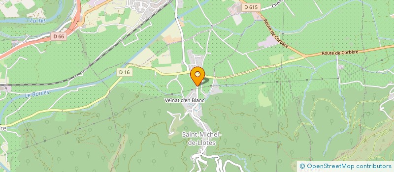 localisation de l'entreprise COMMUNE DE SAINT-MICHEL-DE-LLOTES  SAINT-MICHEL-DE-LLOTES