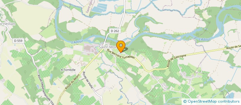 localisation de l'entreprise COMMUNE DE SAINT MONT  SAINT-MONT