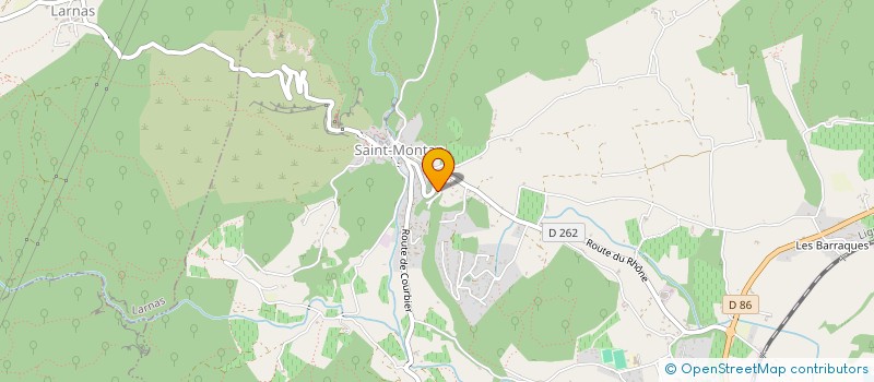 localisation de l'entreprise COMMUNE DE SAINT MONTAN  SAINT-MONTAN