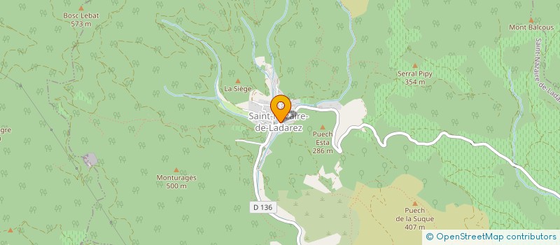 localisation de l'entreprise COMMUNE DE SAINT-NAZAIRE-DE-LADAREZ  SAINT-NAZAIRE-DE-LADAREZ