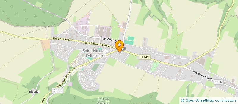 localisation de l'entreprise COMMUNE DE SAINT NICOLAS D'ALIERMONT  SAINT-NICOLAS-D'ALIERMONT