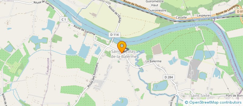 localisation de l'entreprise COMMUNE DE SAINT NICOLAS DE LA BALERME  SAINT-NICOLAS-DE-LA-BALERME