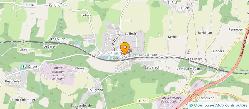 localisation de l'entreprise COMMUNE DE SAINT NOLFF  SAINT-NOLFF