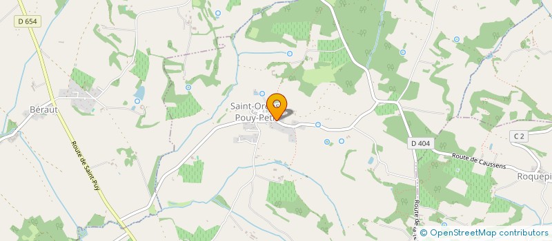 localisation de l'entreprise COMMUNE DE SAINT ORENS POUY PETIT  SAINT-ORENS-POUY-PETIT