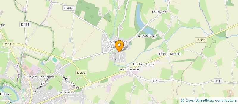 localisation de l'entreprise COMMUNE DE SAINT OUEN DE MIMBRE  SAINT-OUEN-DE-MIMBRE