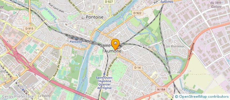 localisation de l'entreprise COMMUNE DE SAINT OUEN L AUMONE  SAINT-OUEN-L'AUMONE