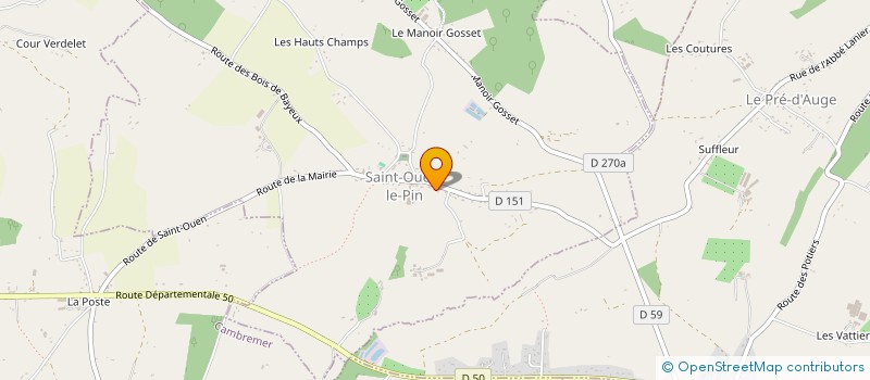 localisation de l'entreprise COMMUNE DE SAINT OUEN LE PIN  SAINT-OUEN-LE-PIN