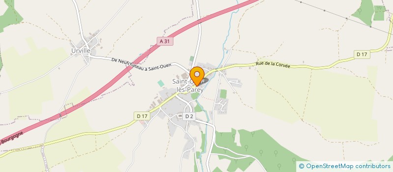 localisation de l'entreprise COMMUNE DE SAINT OUEN LES PAREY  SAINT-OUEN-LES-PAREY