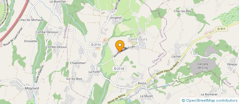 localisation de l'entreprise COMMUNE DE SAINT OURS  SAINT-OURS