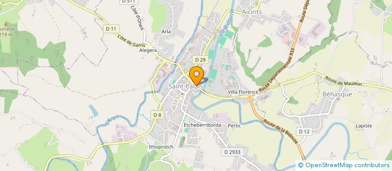 localisation de l'entreprise COMMUNE DE SAINT PALAIS  SAINT-PALAIS