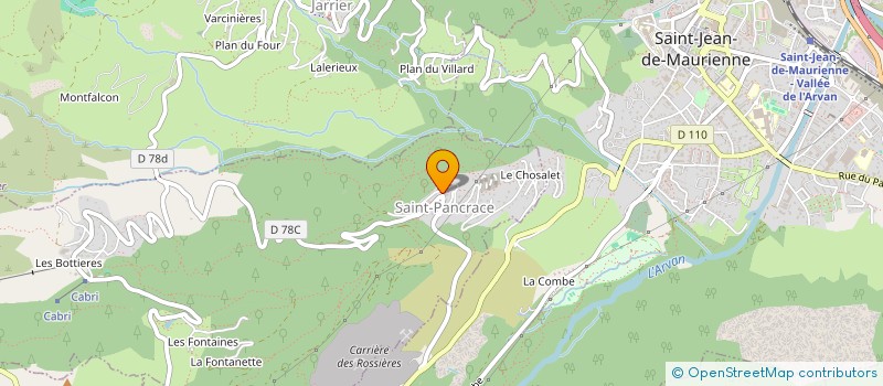localisation de l'entreprise COMMUNE DE SAINT PANCRACE  SAINT-PANCRACE
